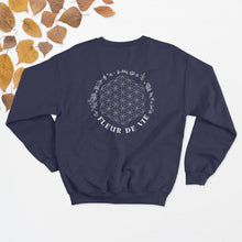 Charger l&#39;image dans la galerie, Crewneck - Fleur de vie - design DERRIÈRE -  Adulte
