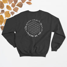 Charger l&#39;image dans la galerie, Crewneck - Fleur de vie - design DERRIÈRE -  Adulte
