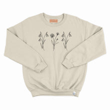 Charger l&#39;image dans la galerie, Crewneck - couleurs saisonnières - 3 fleurs simples - Adulte
