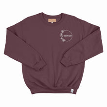 Charger l&#39;image dans la galerie, Crewneck - Prénom (personnalisé) + 1 fleur de naissance - Adulte
