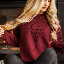 Charger l&#39;image dans la galerie, Crewneck couleur saisonnière Fleur épurée-Adulte
