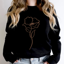Charger l&#39;image dans la galerie, Crewneck couleur classique Fleur épurée-Adulte
