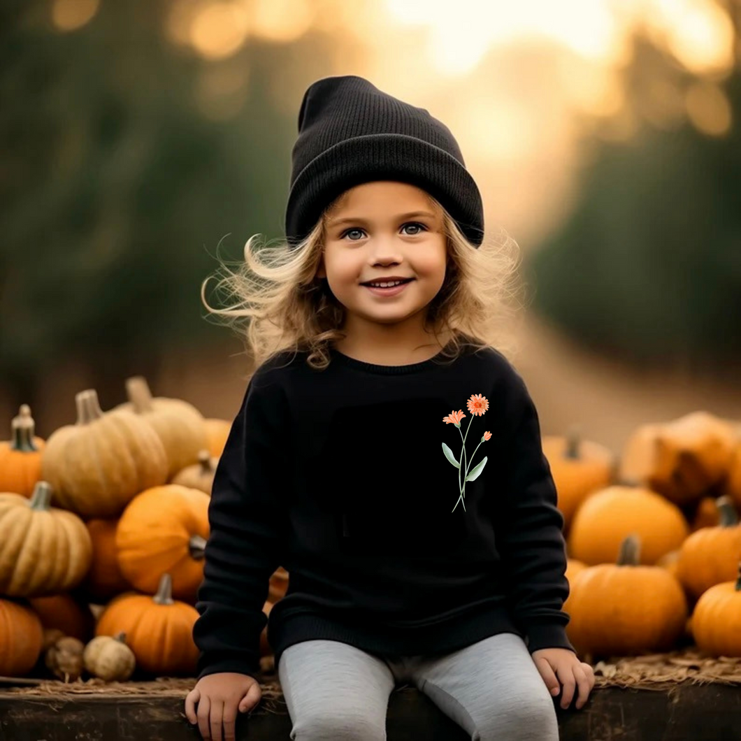 Crewneck - fleur simple - Enfant