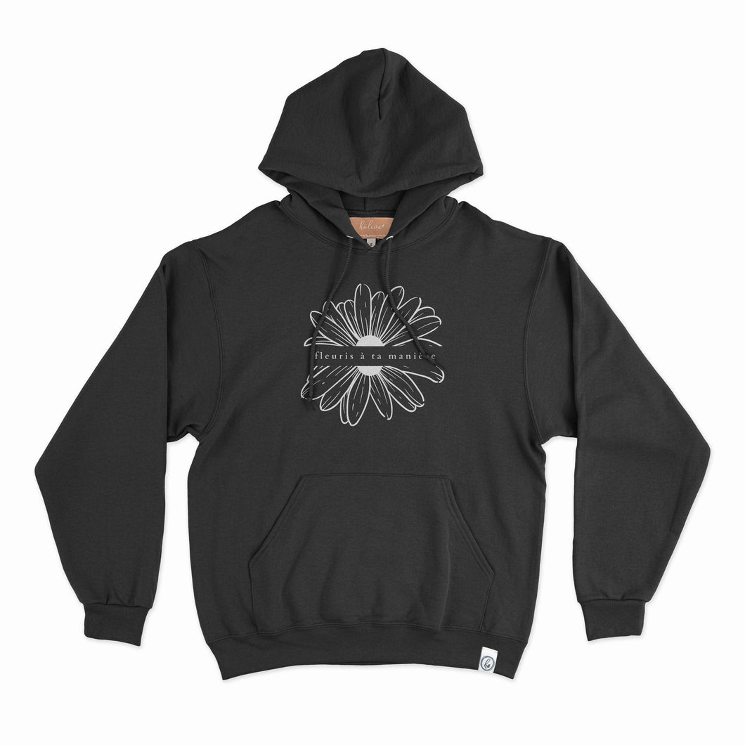 Hoodie - couleurs classiques -  fleuris à ta manière - Adulte