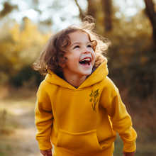 Charger l&#39;image dans la galerie, Hoodie - BRODERIE - 1 fleur simple - Enfant
