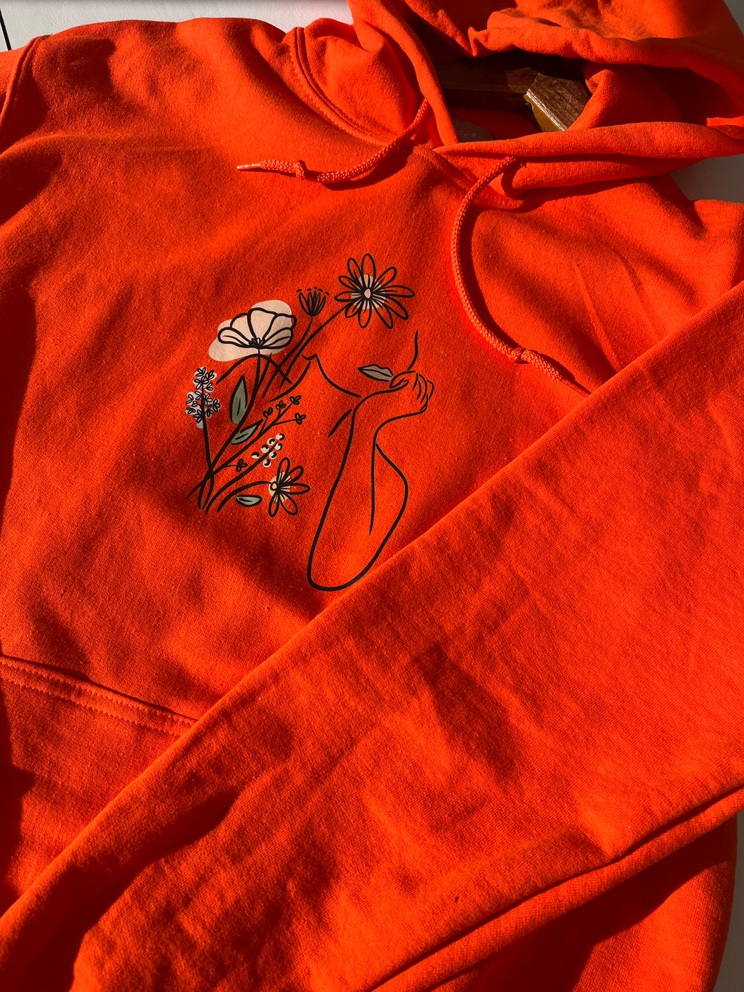 PRÊT-À-PARTIR - Hoodie - femme fleurs - Adulte