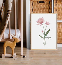 Charger l&#39;image dans la galerie, Impression NUMÉRIQUE fleur de naissance
