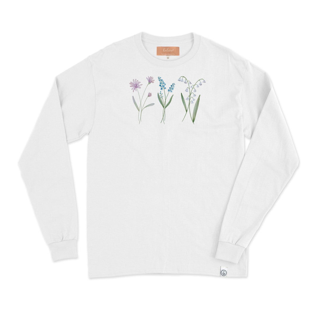 Long sleeves - 3 fleurs personnalisées - Adulte
