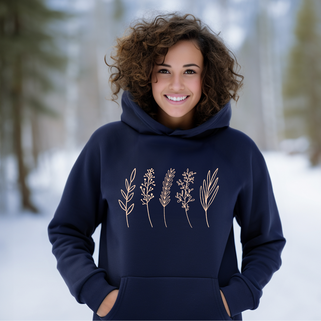 Hoodie couleur classique feuillage d'automne-Adulte