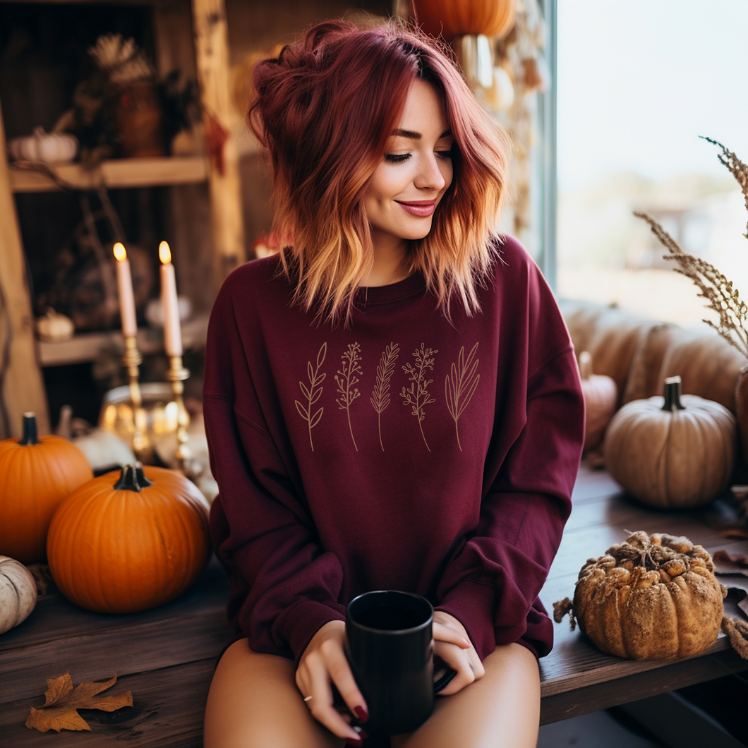 Hoodie couleur saisonnière feuillage d'automne-Adulte
