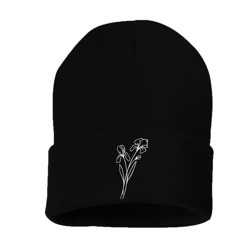 Tuques personnalisées brodées - fleurs de naissance - Adulte