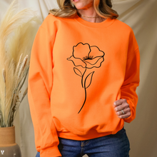 Charger l&#39;image dans la galerie, Crewneck couleur saisonnière Fleur épurée-Adulte
