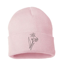 Charger l&#39;image dans la galerie, Tuques personnalisées brodées - fleurs de naissance - Adulte
