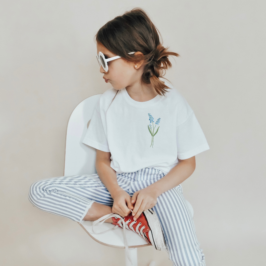 T-shirt - fleur personnalisée - Enfant