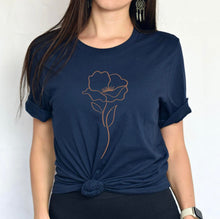 Charger l&#39;image dans la galerie, T-shirt - fleur épurée - Adulte
