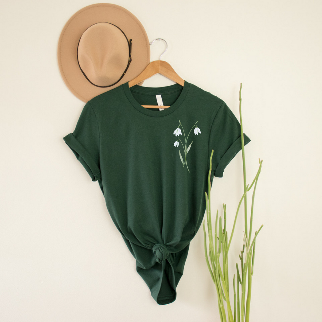 T-shirt fleur simple-Adulte
