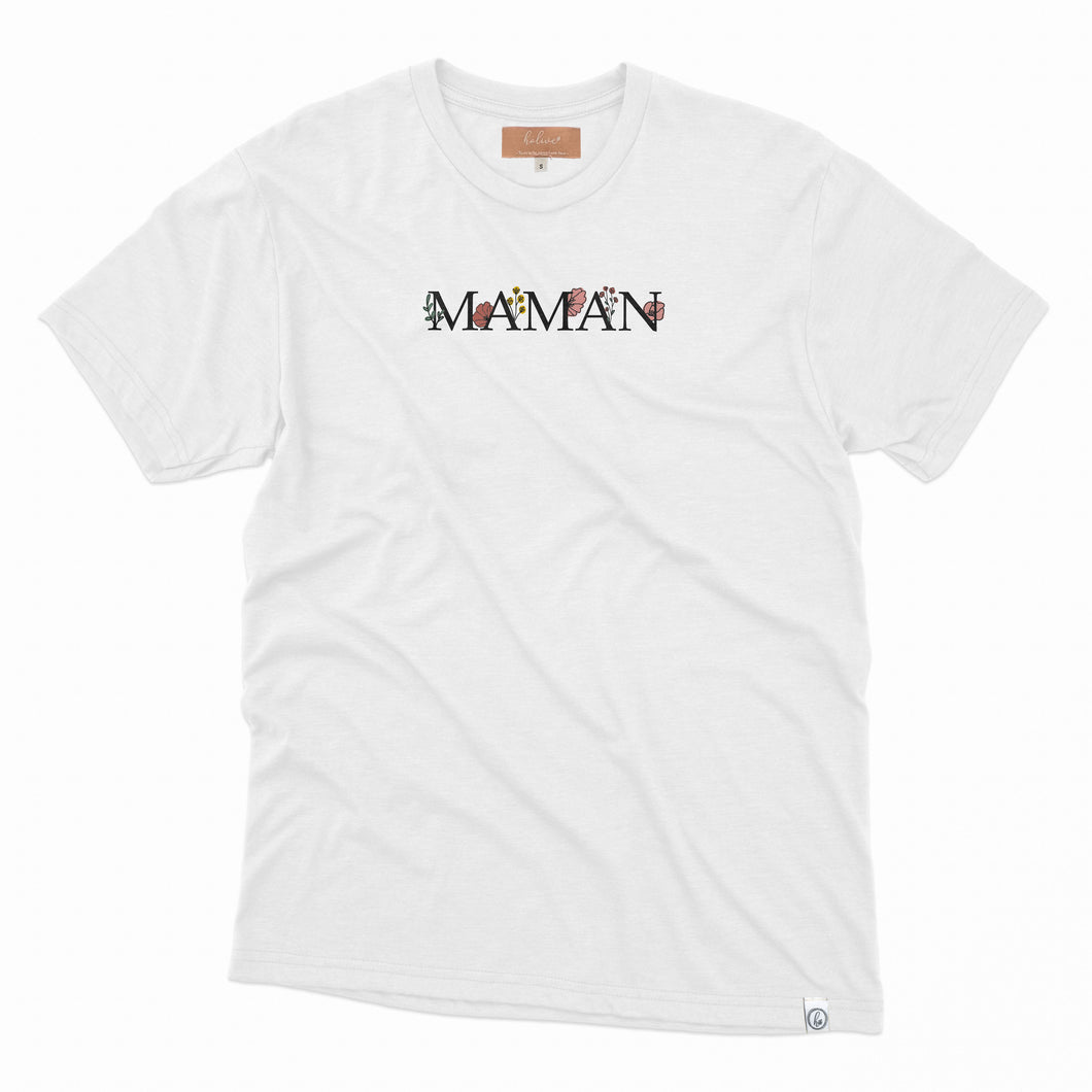 T-shirt - maman blanc