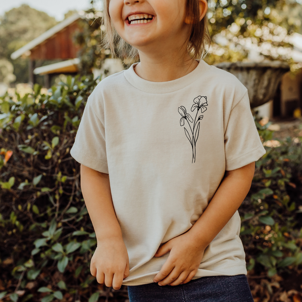 T-shirt fleur simple-Enfant